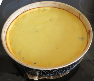 Rezept fr einen Quarkkuchen mit Rhabarber