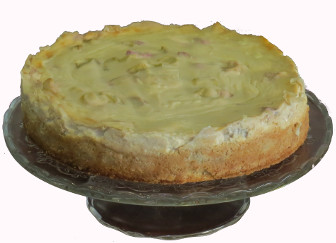 Rhabarber-Schmandkuchen mit Puddingpulver backen