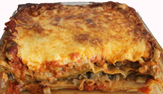 diese Auberginen-Lasagne ist vegetarisch