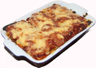 Die Tomaten-Spinat-Lasagne mit Blattspinat