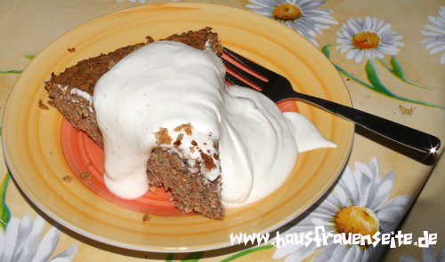 Low Carb Mhrenkuchen mit Frischksecreme