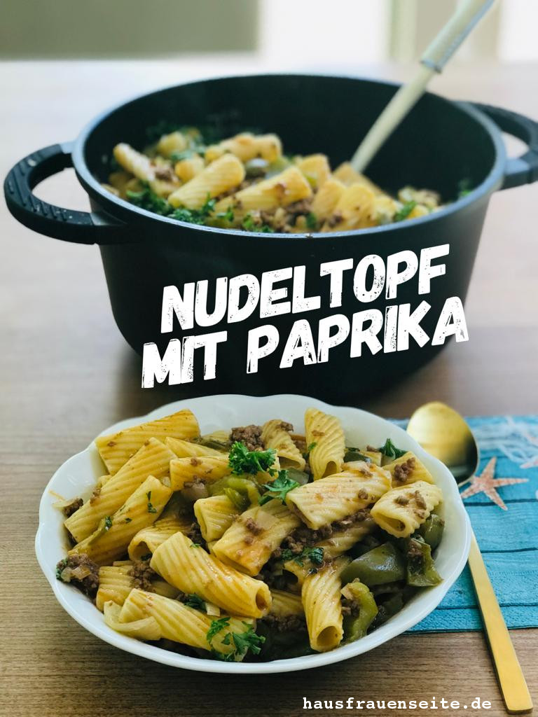 Nudeltopf mit Paprika