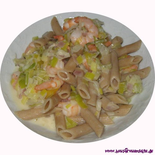 Penne mit Garnelen Rezept