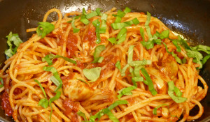 Rezept Spaghetti Artischocken Tomaten Basilikum