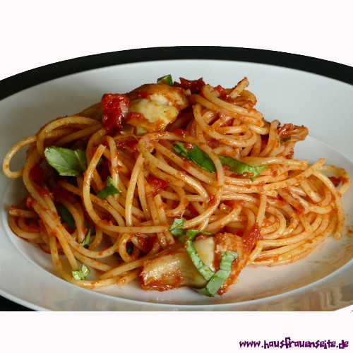 Spaghetti con carciofi - Spaghetti mit Artischocken