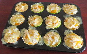 Krbiscamembert-Muffins backen