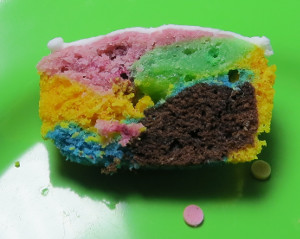 Regenbogenmuffins