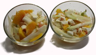 Orangen-Fenchelsalat mit Mozzarella