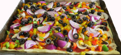 Gemsepizza backen