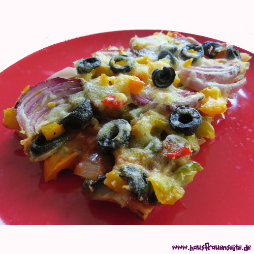 vegetarische Gemsepizza