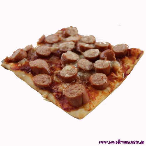 Würstchen-Pizza