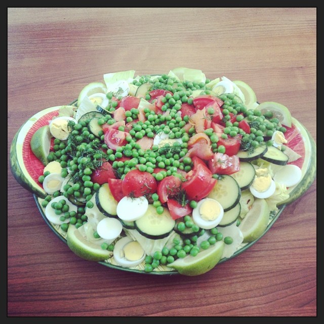 bunte Salatplatte