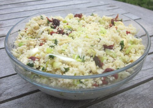 der Couscous-Salat