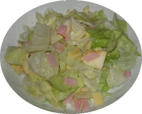 Eisbergsalat mit Mandeln