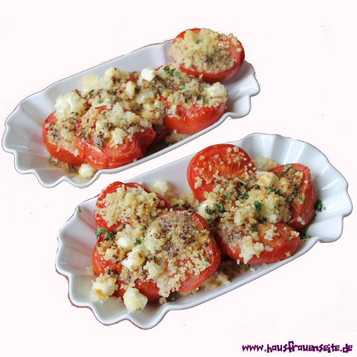 warmer Tomatensalat mit CousCous und Feta