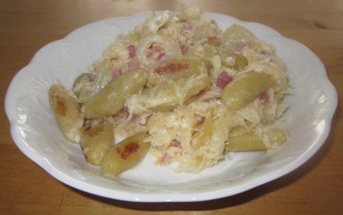 Schupfnudeln mit Sauerkraut