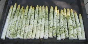 Spargel gebacken