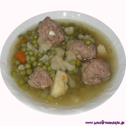 Fleischbllchen-Gemse-Suppe