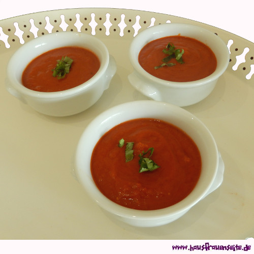 frische Tomatensuppe mit Vanille