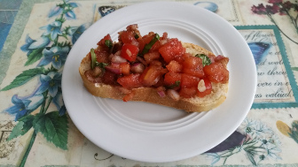Bruschetta mit Tomaten-Rezept